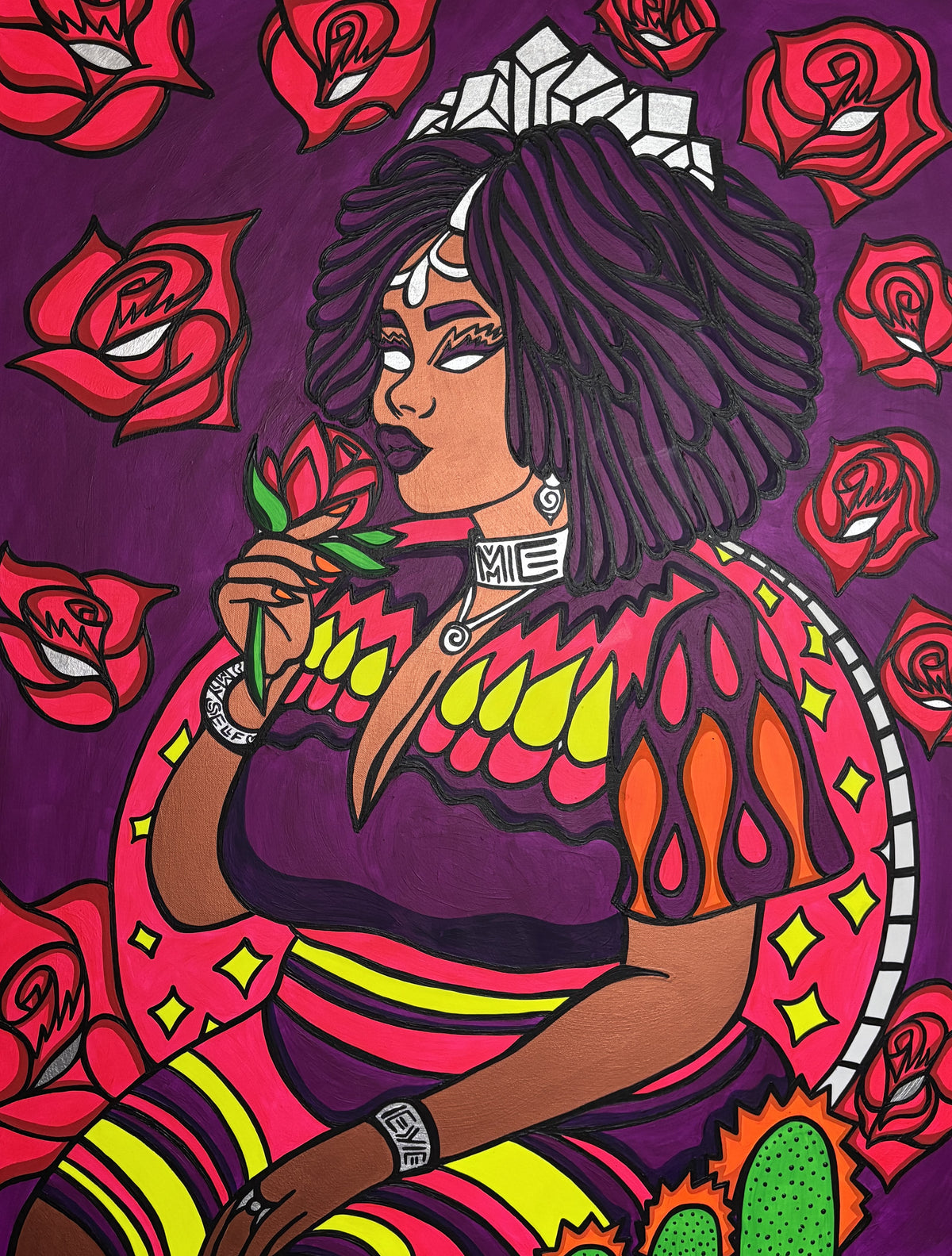 Kia Kelliebrew, Me Myself, and I, 48"x 36"