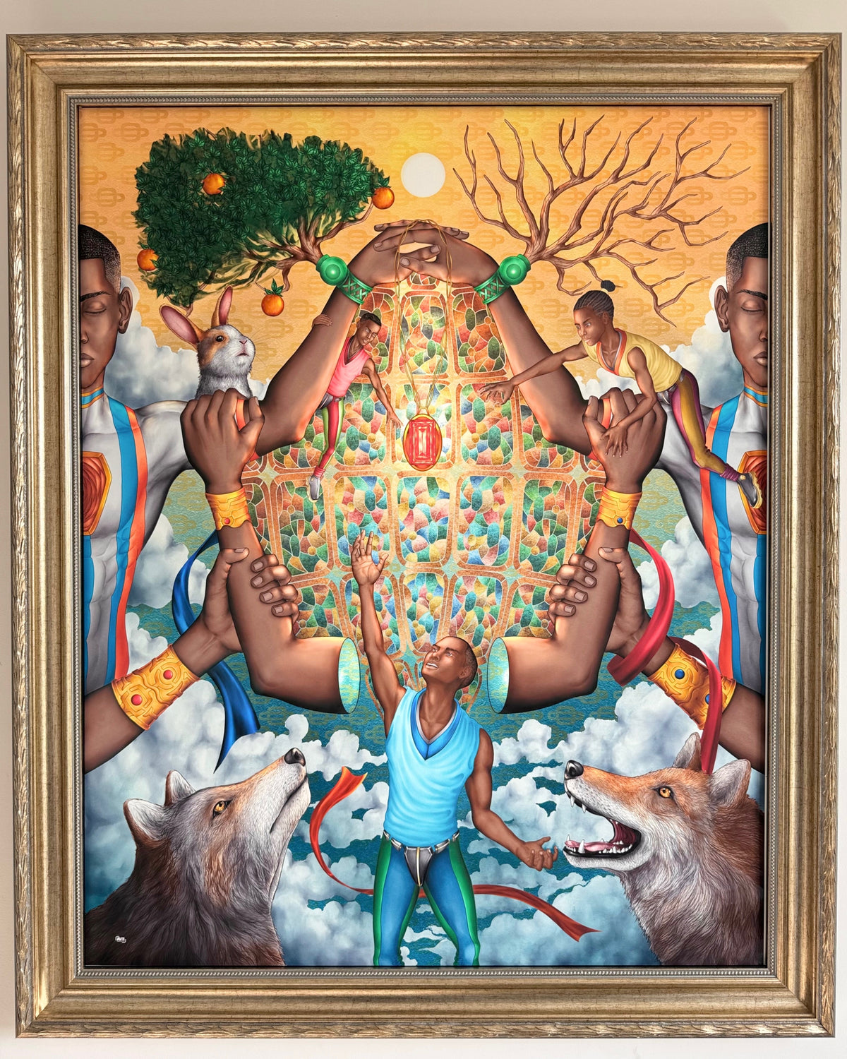 Ola Akinsola, INFINITE CHASE, 51”x 42”