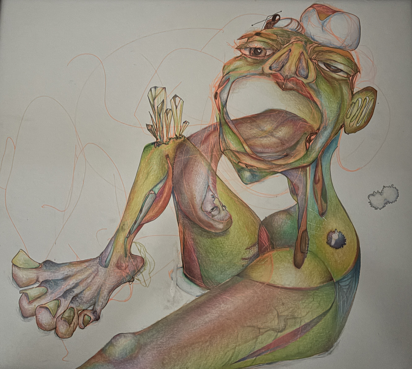 Amrita Sawhney, I Almost Exclusively Have Nightmares, 17"x 14"