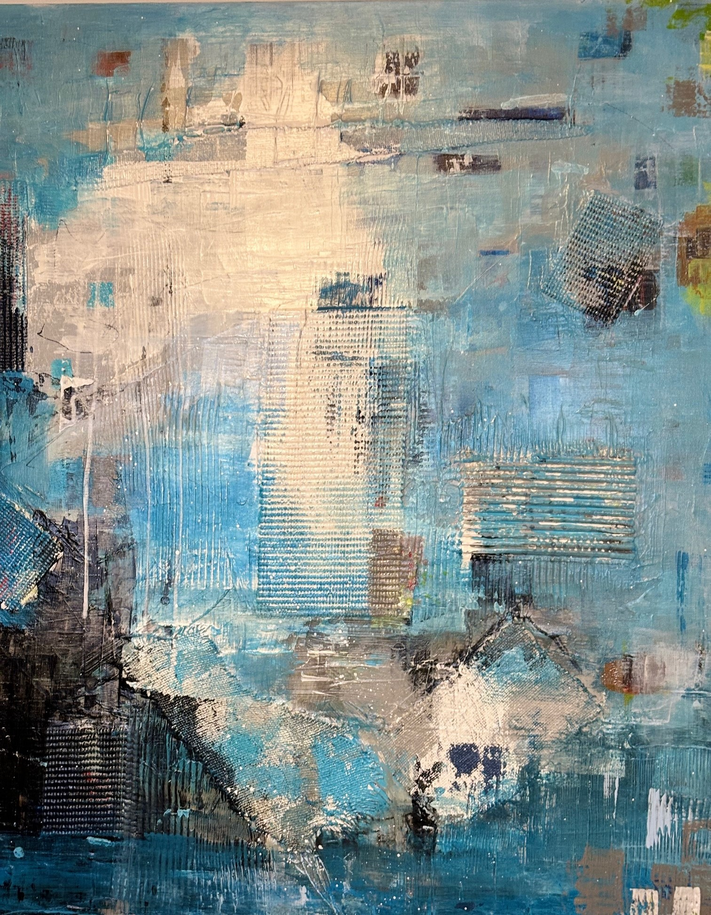 Erasto Curtis Matthews, Elemental Blue 36”x 36”