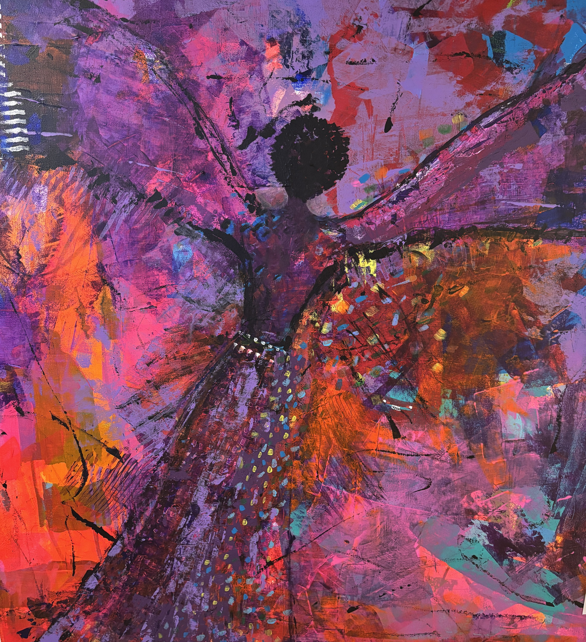 Erasto Curtis Matthews, Fly Home, 36"x 36"