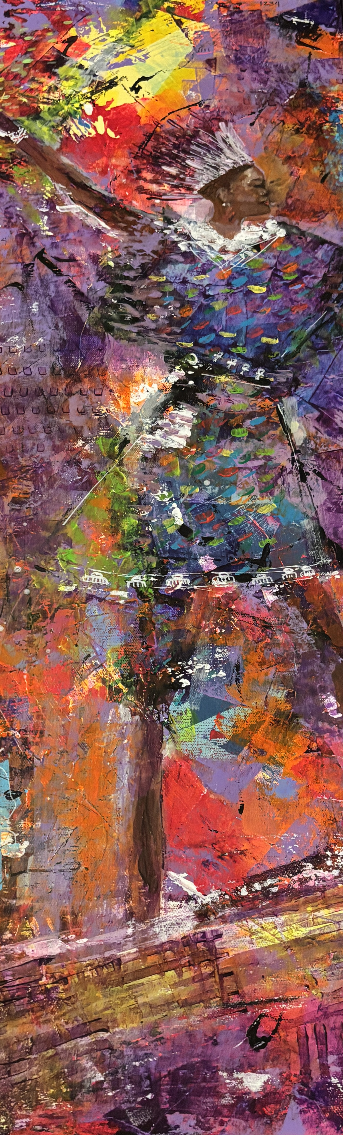 Erasto Curtis Matthews, Still Here, 36”x 12”