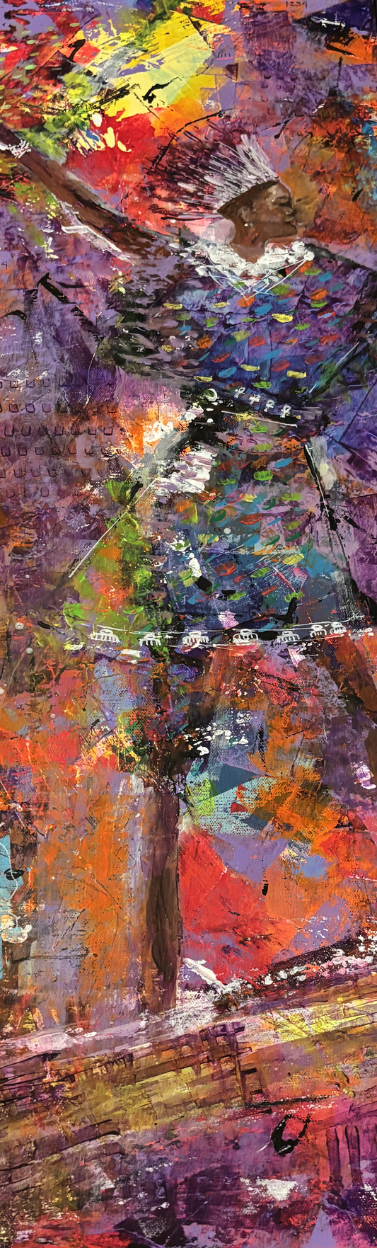 Erasto Curtis Matthews, Still Here, 36”x 12”