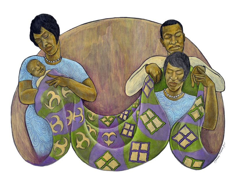 James E. Murphy Jr., "Caregivers: Love & Soul", 41"x 46"