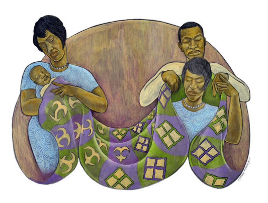 James E. Murphy Jr., "Caregivers: Love & Soul", 41"x 46"