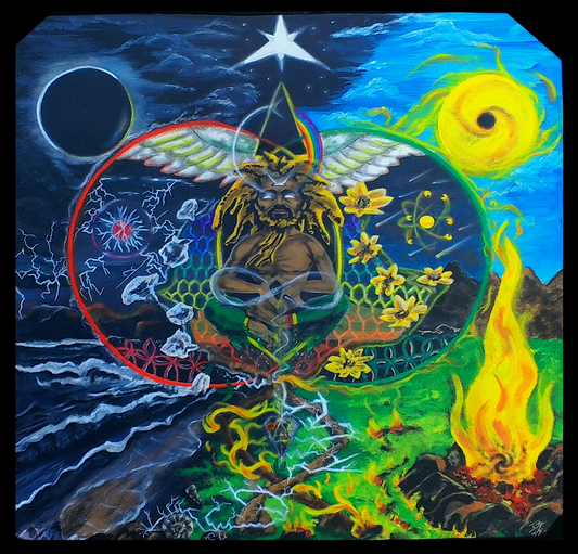 Joseph Williams, Adam Numba 8 infinite, 24"x 24" 2023