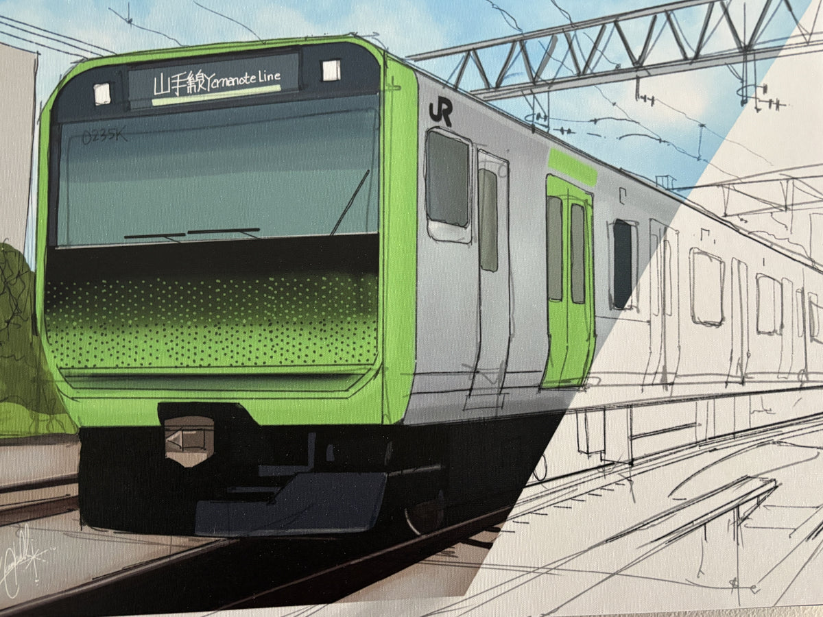 Khalil Campbell, The Yamanote Line, 16"x 20"