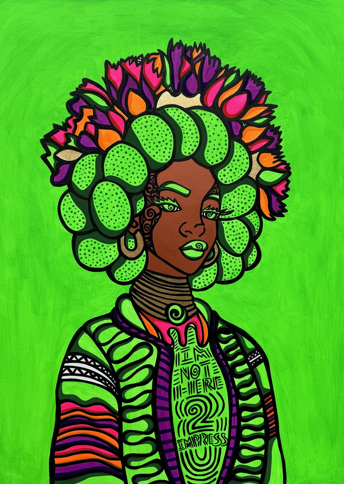 Kia Kelliebrew, I'm Not Here 2 Impress You, 40"x 30"