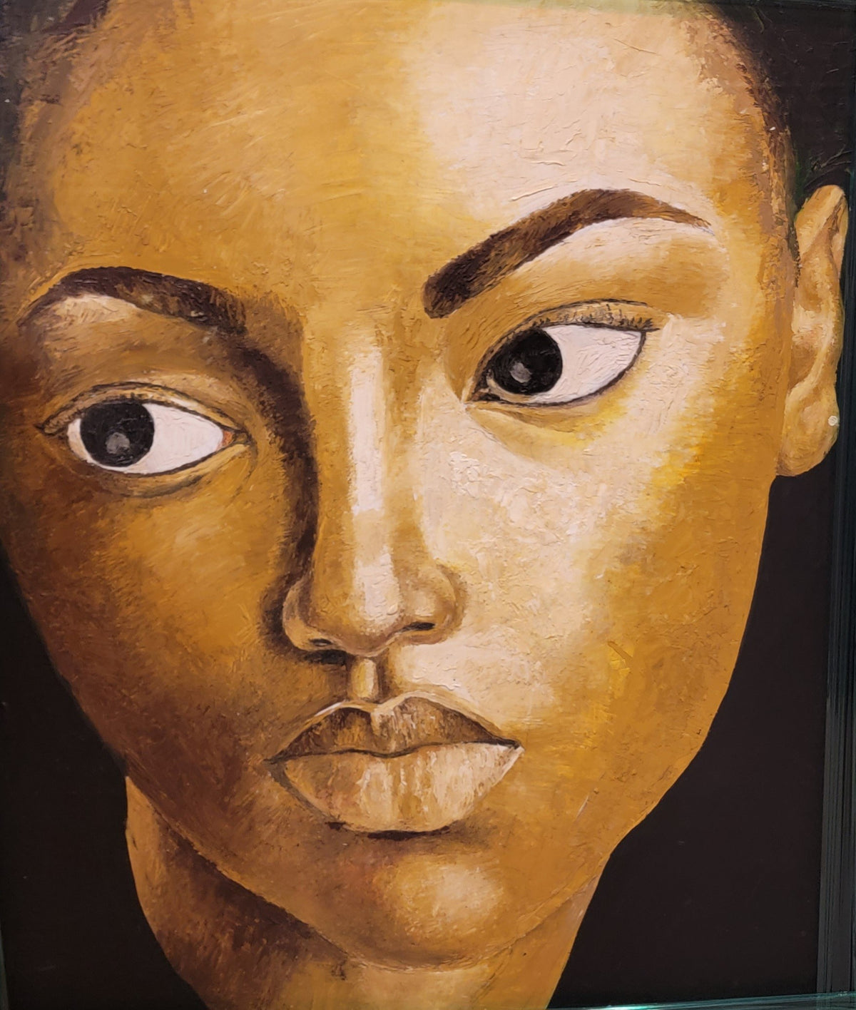 Babacar Pouye, Le'Regard, 32"x 39"