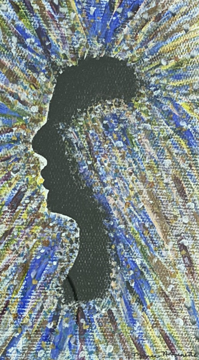 Marie Antoinette Diaw, MOODY BLUES, 24"x  36"