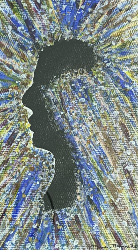 Marie Antoinette Diaw, MOODY BLUES, 24"x  36"