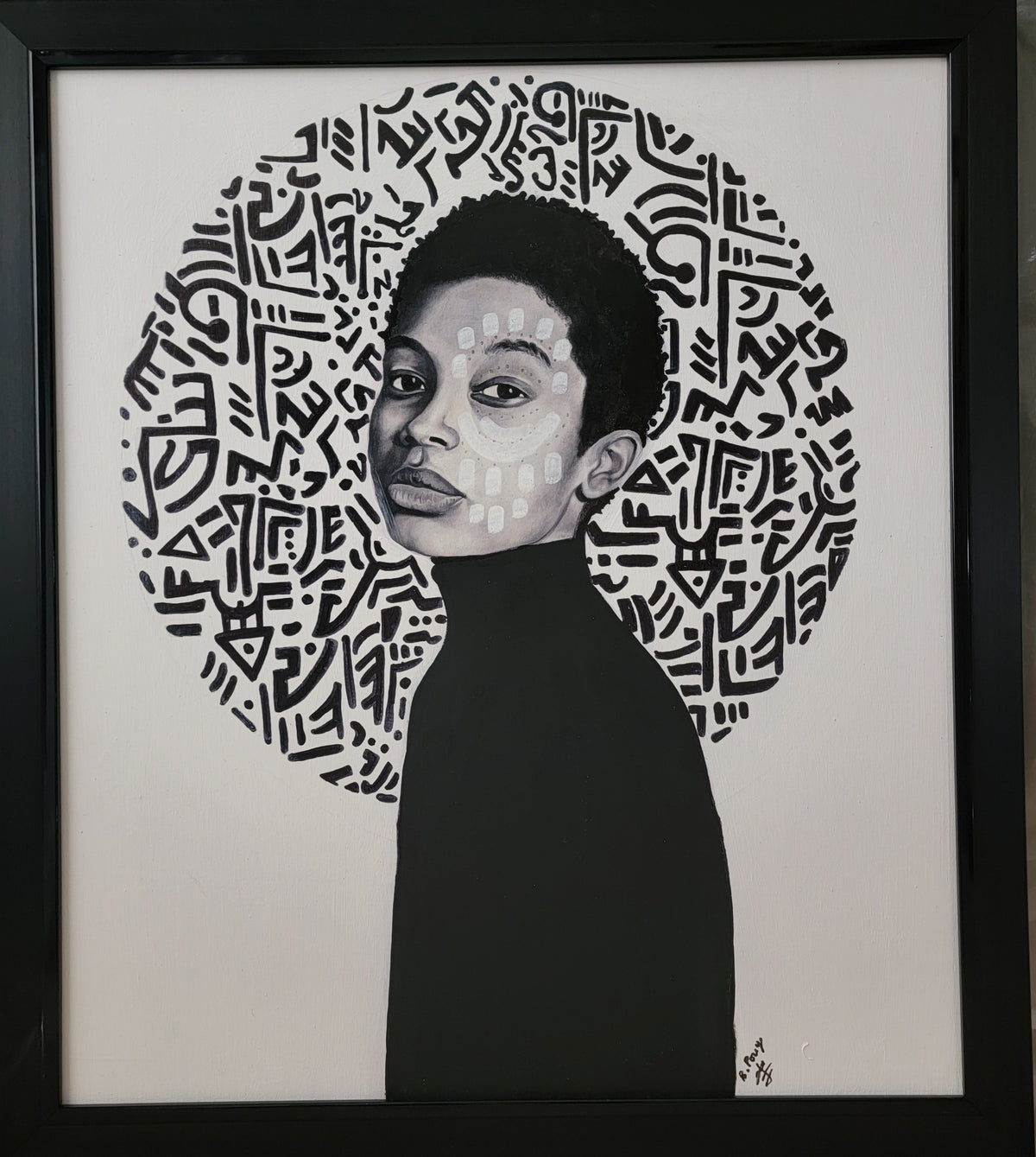 Babacar Pouye, Soleil, 32"x 24"