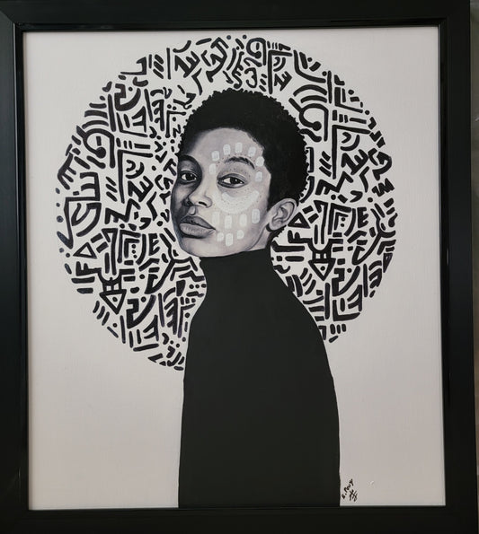 Babacar Pouye, Soleil, 32"x 24"